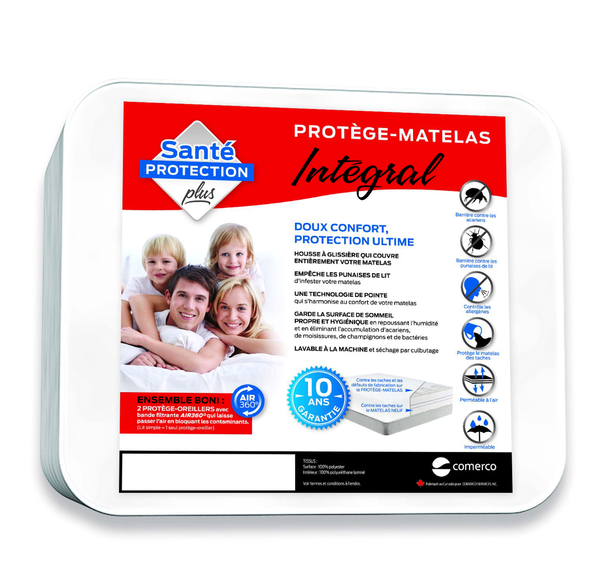 Image sur Ensemble couvre-matelas integral  39 pouces 2 morceaux