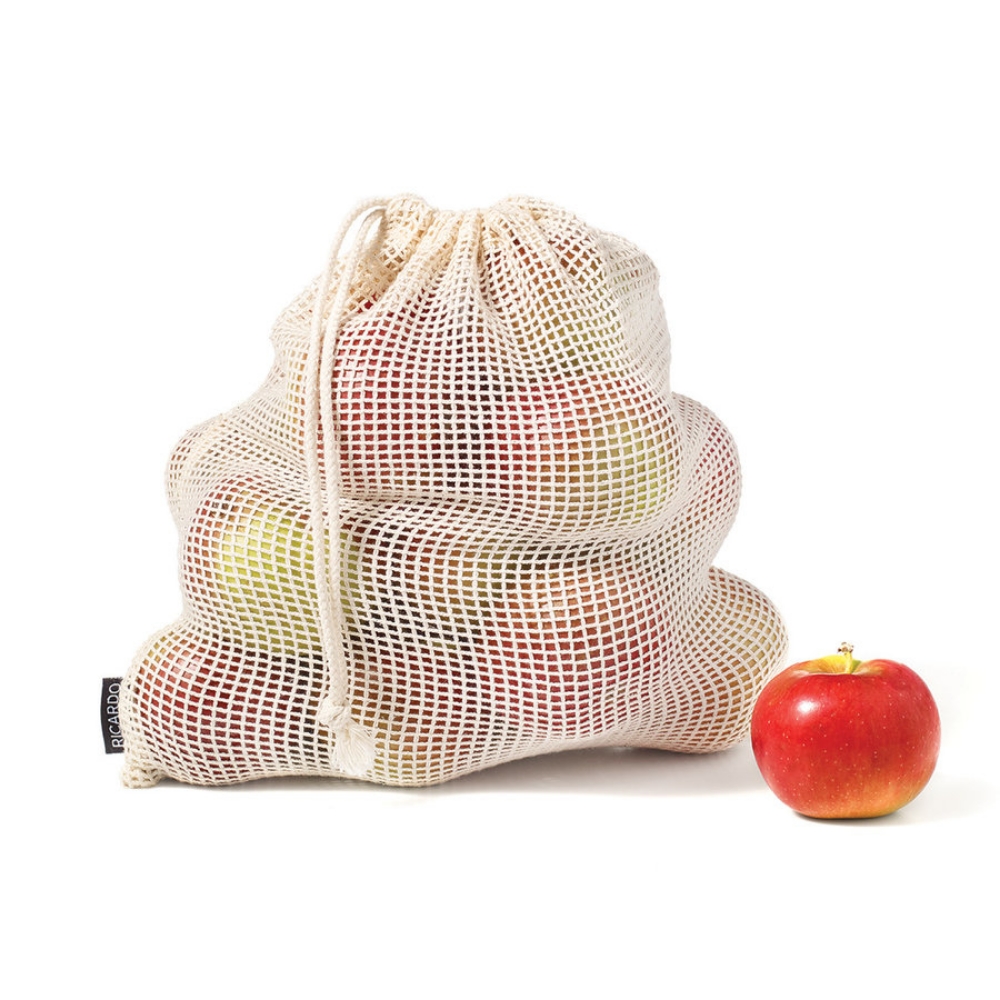 Image sur Ensemble de sacs réutilisables en coton