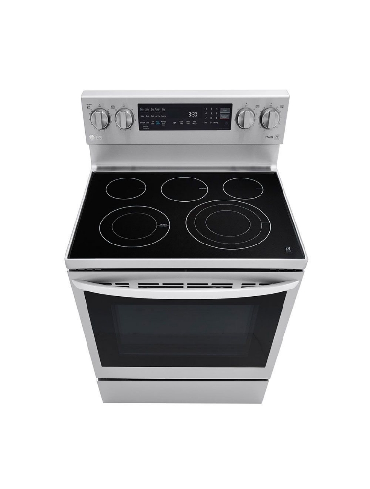 Cuisinière électrique intelligente 30 po. 6,3 pi³ avec convection LG LREL6325F