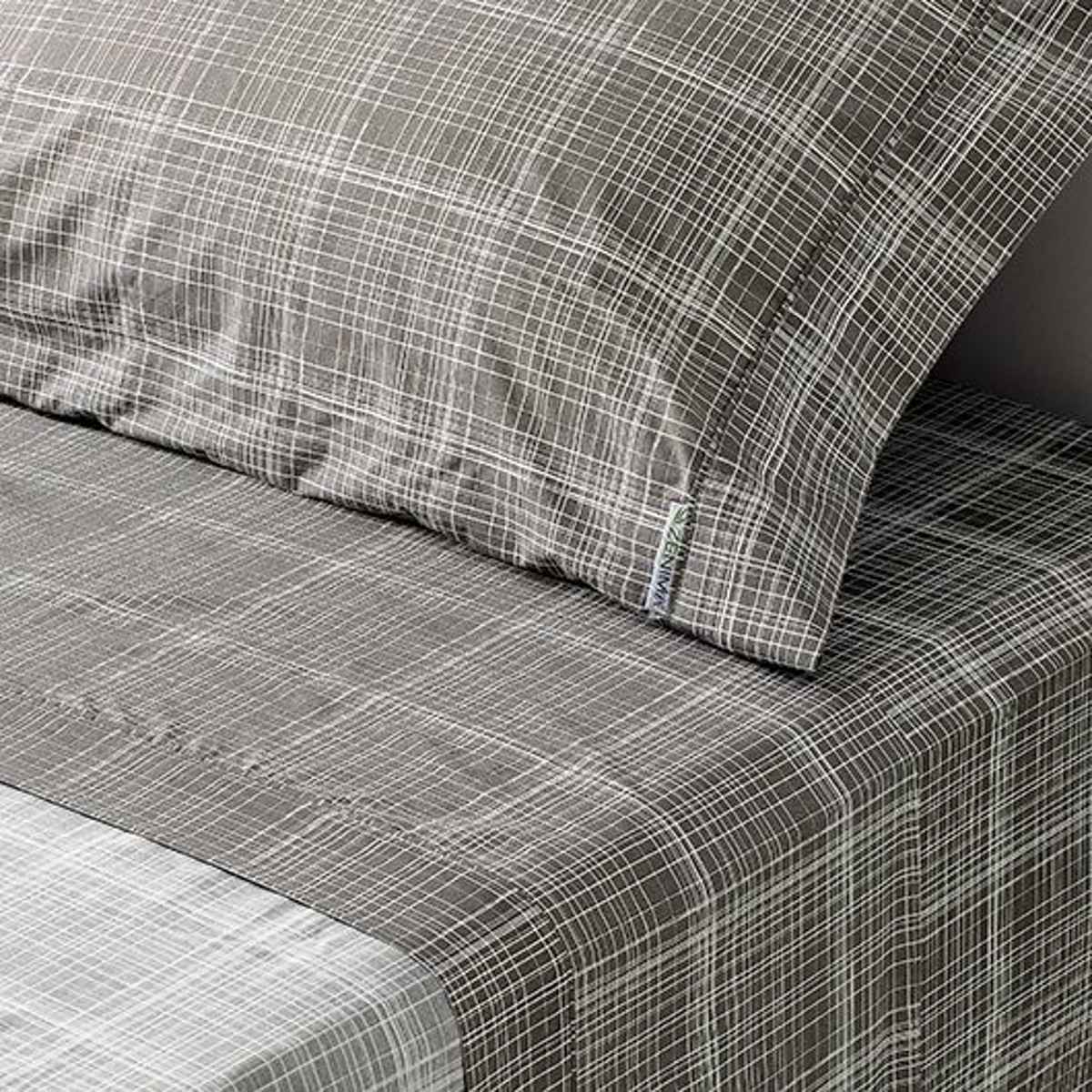 Image sur Ensemble de draps Bambou satiné Lit double