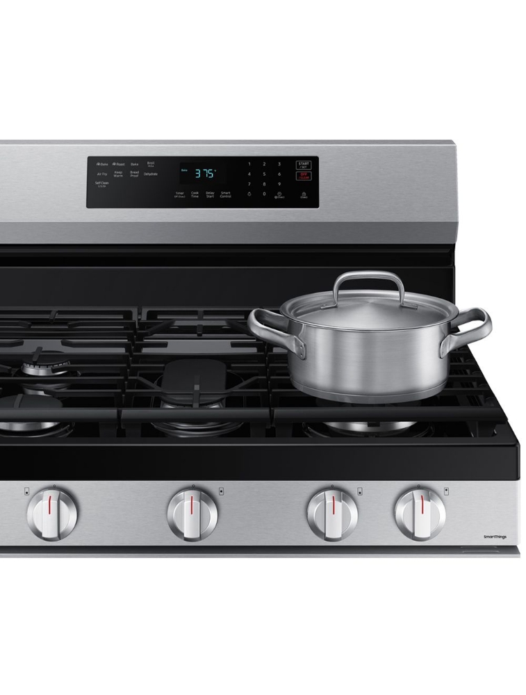 Cuisinière au gaz autoportante 30 po. 6 pi³ avec convection Samsung NX60A6511SS/AA