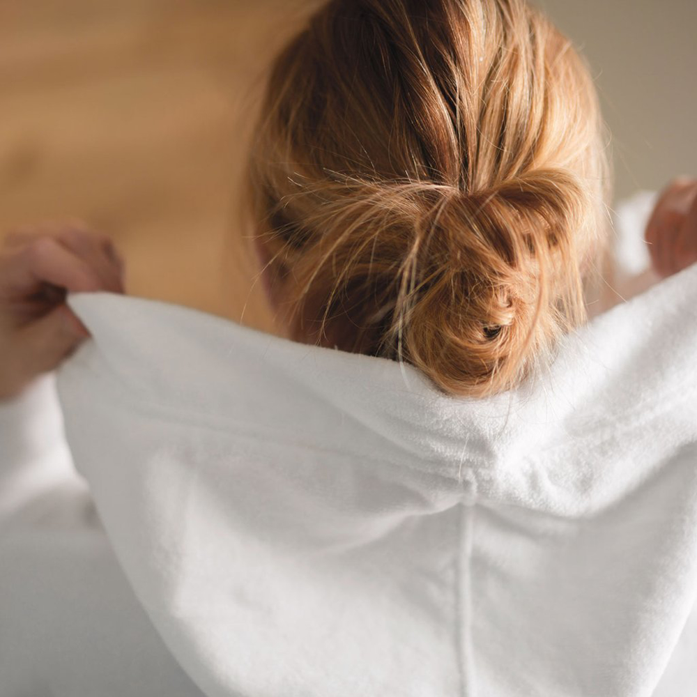 Image sur Robe de chambre Spa à capuchon XXL