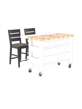 Picture of Kitchen Island & Counter Stools