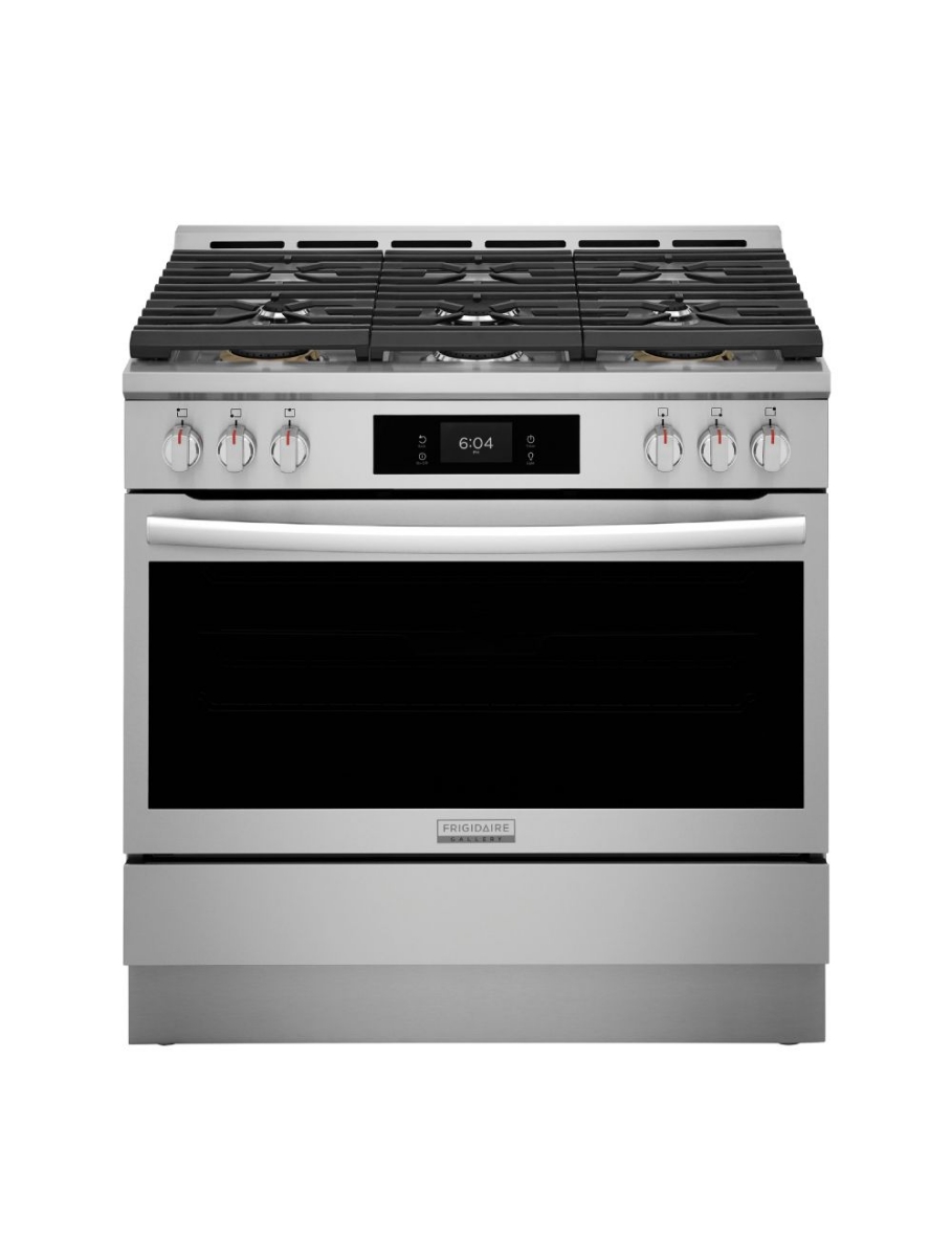 Image sur Cuisinière au gaz autoportante 36 po. 4,6 pi³ avec convection totale Frigidaire Gallery GCFG3661AF