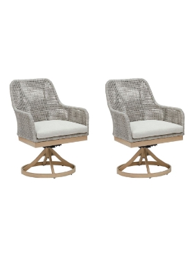 Picture of Set of 2 Outdoor Swivel Armchairs