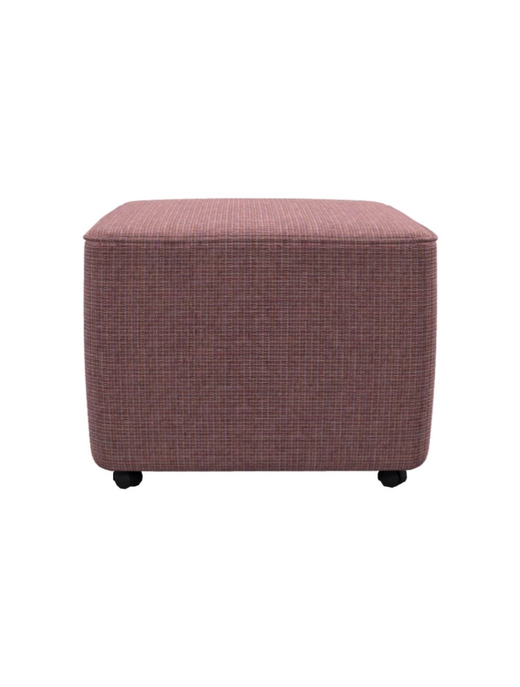 Picture of Square Small Ottoman with Castors