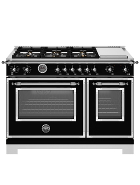 Cuisinière double Bi-Énergie à convection - HER486BTFEPNET Bertazzoni