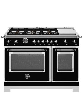 Cuisinière double au gaz et à convection - HER486BTFGMNET Bertazzoni