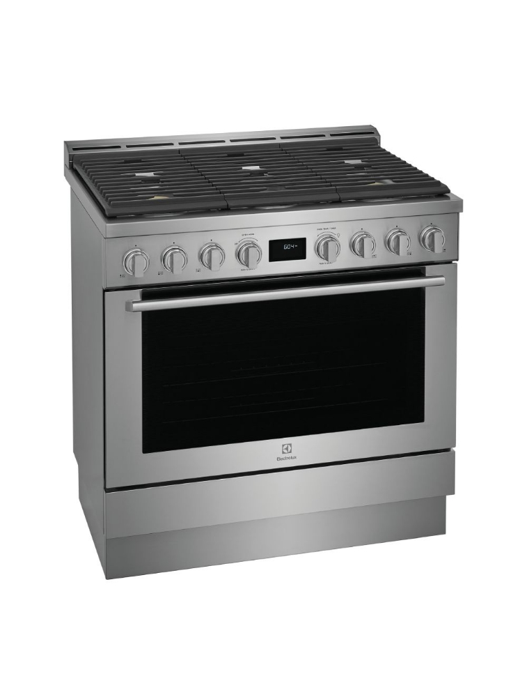 Cuisinière au gaz autoportante 36 po. 4,4 pi³ avec convection Electrolux ECFG3668AS