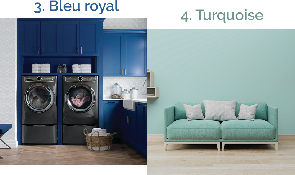 Top couleurs 2023 Bleu et Turquoise